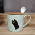 Quirky Animal Sketch Style Japan Porcelain Cup